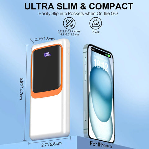 Slim  10000mAh Power Bank