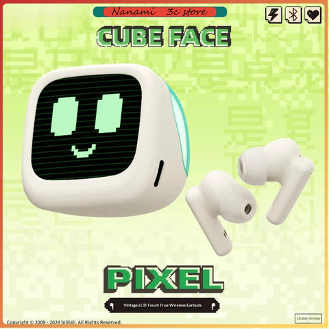 CUBE FACE Pixel  Earphones