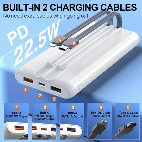 Slim  10000mAh Power Bank